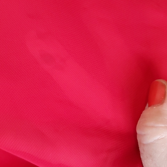 Ashley Stuart red sleeveless dress with chiffon top size 22/24 - Picture 6 of 8